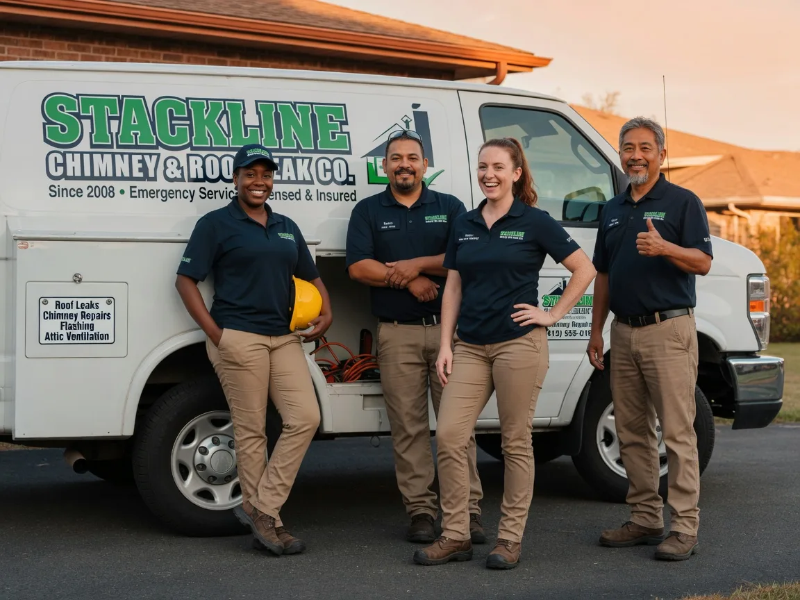 Chimney flashing repair company in Douglassville, TX